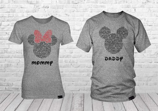 Matching Disney World Family Vacation Shirts Featuring Mickey and Minnie Head Ears Can Be Customized/Personalized With Your Name - Image 5