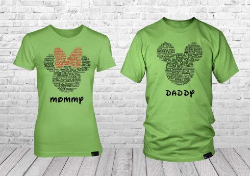 Matching Disney World Family Vacation Shirts Featuring Mickey and Minnie Head Ears Can Be Customized/Personalized With Your Name - Image 8
