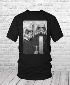 Stormtrooper American Gothic Star Wars Storm Trooper Rebel Farmer TShirt