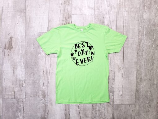 BEST DAY EVER Matching Disney Tee T-Shirt Mickey Shaped Snacks Balloon - Image 5