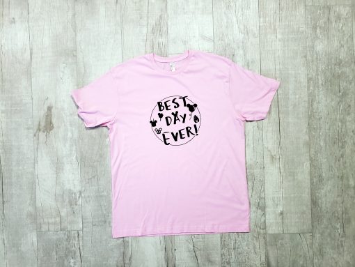 BEST DAY EVER Matching Disney Tee T-Shirt Mickey Shaped Snacks Balloon - Image 6