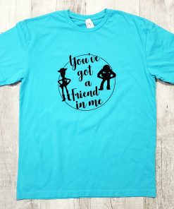 Woody and Buzz Lightyear You've Got A Friend In Me Matching Toy Story Shirts