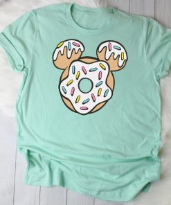 Mickey Shaped Mouse Ears Doughnut Donut Food Shirts For Your Disney World or Disneyland Family Vacation Trip