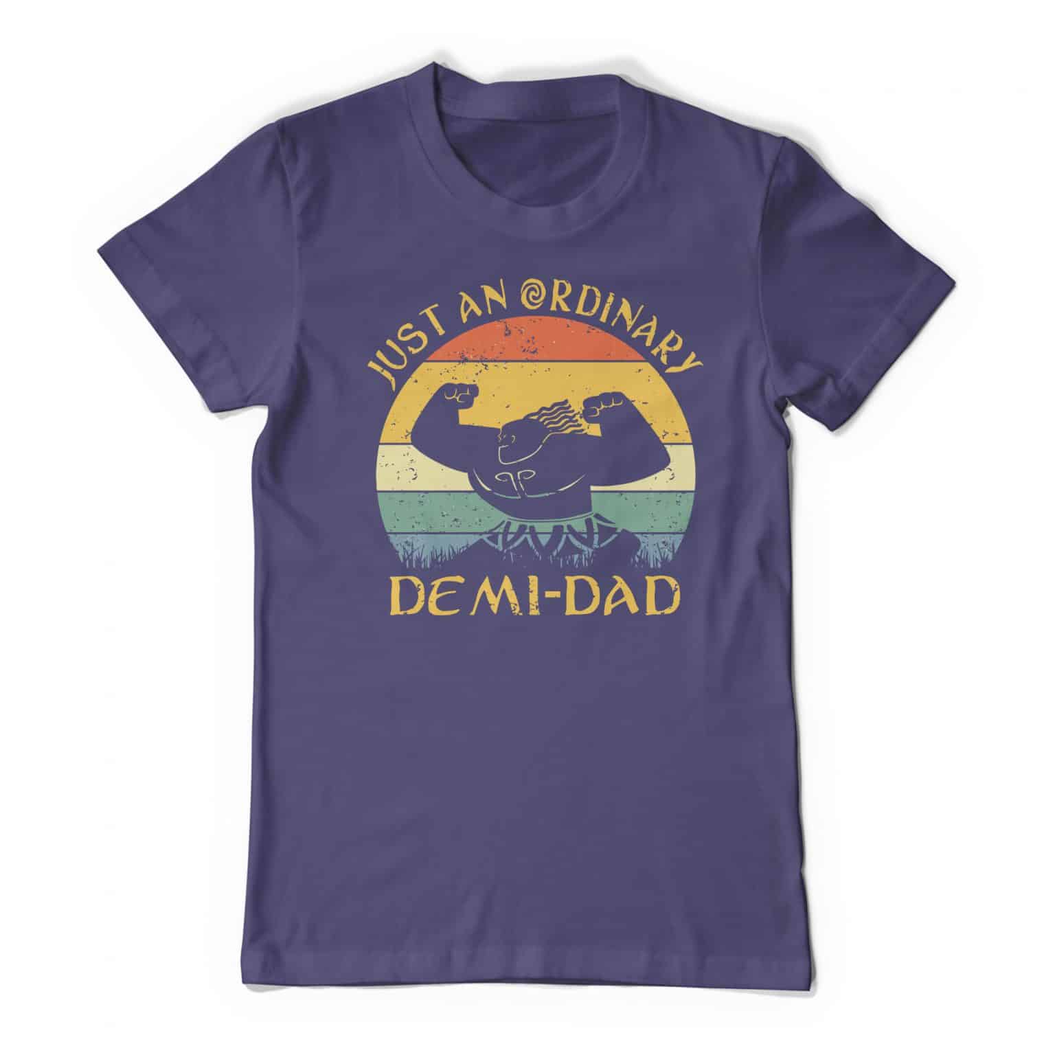 Moana Inspired Maui Just An Ordinary Demi Dad Purple Tee Shirt