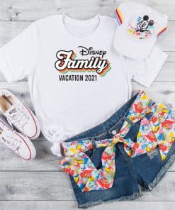 Retro Throwback Matching Disney Family Vacation Shirts 2021 Can Be Personalized Custom Disney Matching Shirts Disney World 50th Anniversary