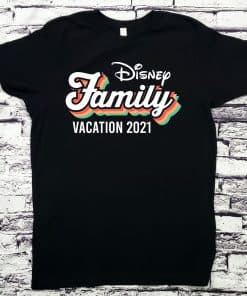 Alternative view of Retro Throwback Matching Disney Family Vacation Shirts 2021 Can Be Personalized Custom Disney Matching Shirts Disney World 50th Anniversary