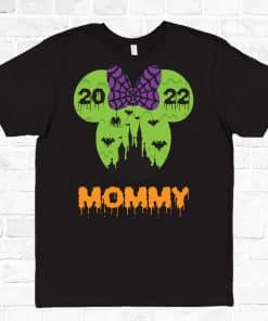 Alternative view of Spooky Matching Halloween Mickey and Minnie Tee Shirts with Castle Boo Bash MNSSHP 2022 for Mickey's Not So Scary Halloween Party