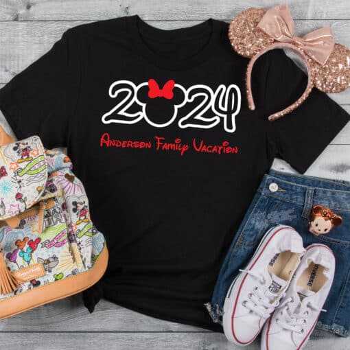 Matching 2024 Custom Disney Family Vacation Personalized Shirts Featuring YOUR FAMILY or Custom Text Disney Cruise Shirts Matching Group Shirts