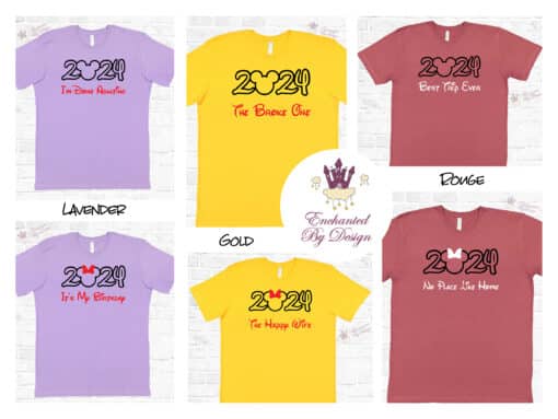 Matching 2024 Custom Disney Family Vacation Personalized Shirts Featuring YOUR FAMILY or Custom Text Disney Cruise Shirts Matching Group Shirts - Image 5