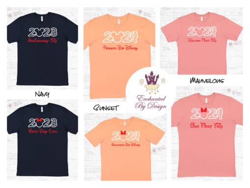 Matching 2024 Custom Disney Family Vacation Personalized Shirts Featuring YOUR FAMILY or Custom Text Disney Cruise Shirts Matching Group Shirts - Image 6