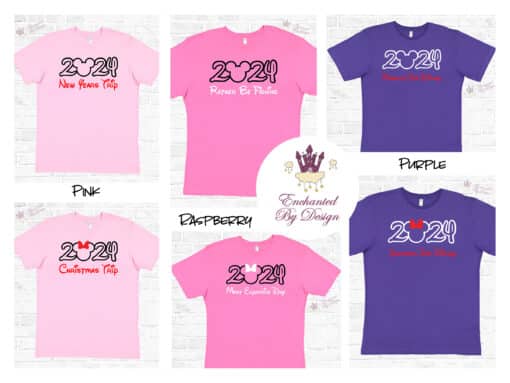 Matching 2024 Custom Disney Family Vacation Personalized Shirts Featuring YOUR FAMILY or Custom Text Disney Cruise Shirts Matching Group Shirts - Image 7